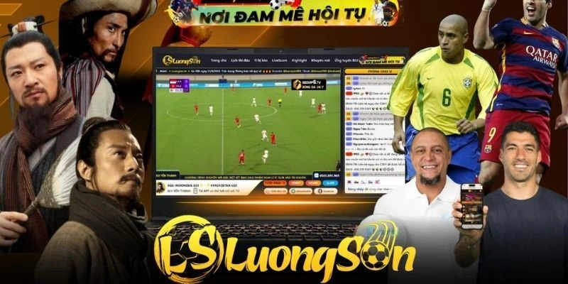 Giao diện trực tiếp bóng đá Lương Sơn TV và KJC